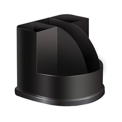 Подставка-органайзер BRAUBERG «ULTRA», 132×122х108 мм, 5 отделений, черная