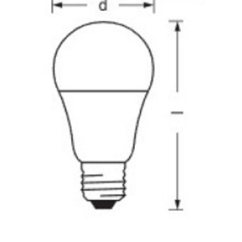 Лампа светодиодная Osram 15 Вт E27 грушевидная 3000 К теплый белый свет (5 штук в упаковке)