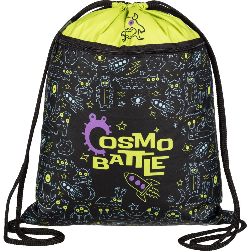 Мешок для обуви Комус Класс Cosmo Battle, 360×470 мм, карман, МО-26-2