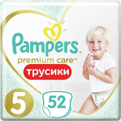 Подгузники-трусики 52 шт. PAMPERS (Памперс) Premium Care Pants, размер 5 (12-17 кг)