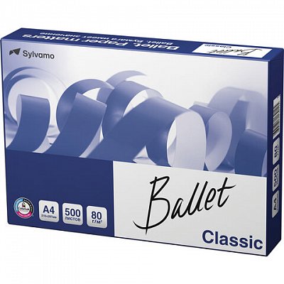 Бумага Ballet Classic (A4, 80г/м?, белизна 153% CIE, 500 листов)