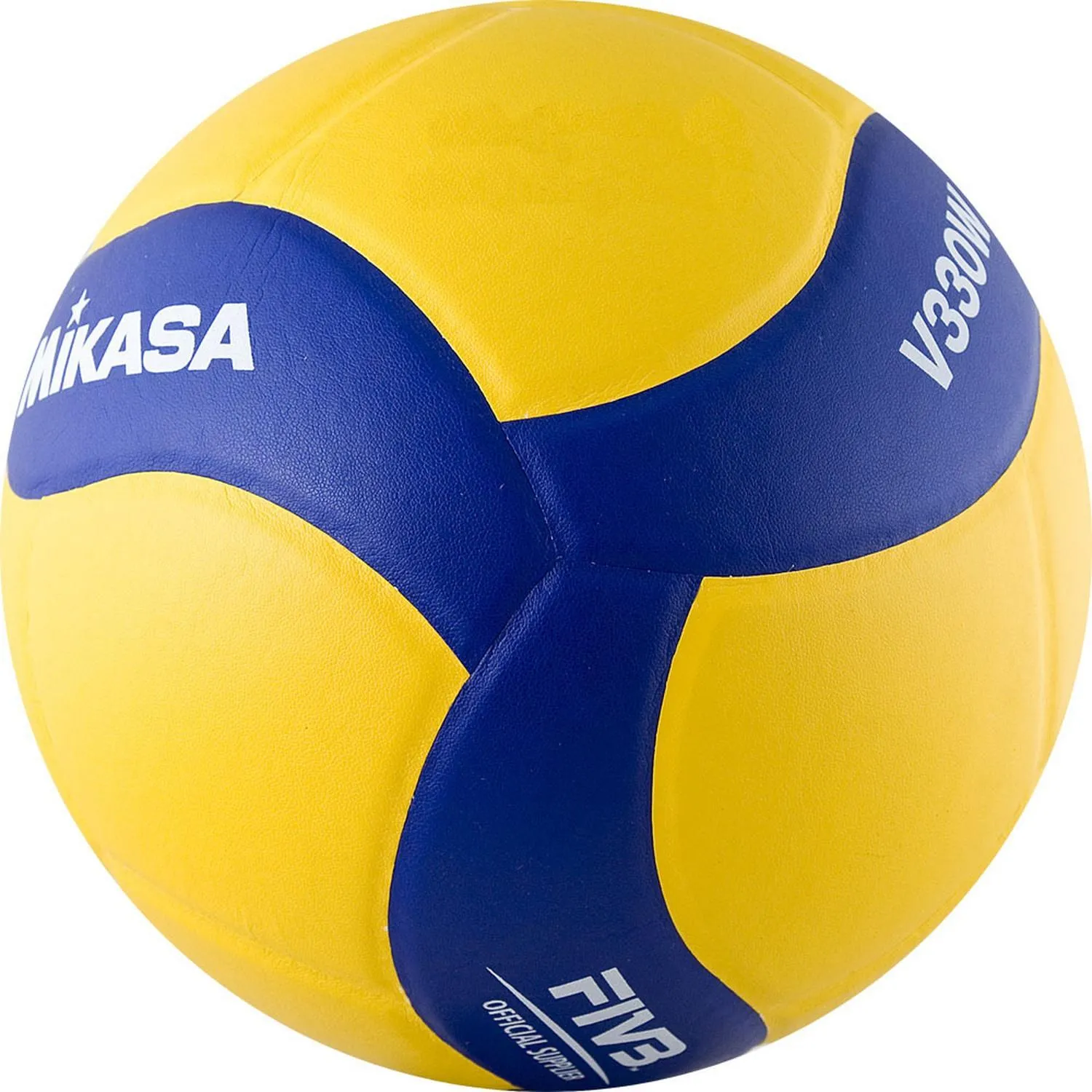 Мяч волейб. игровой. MIKASA V330W, р.5,FIVB желто-синий