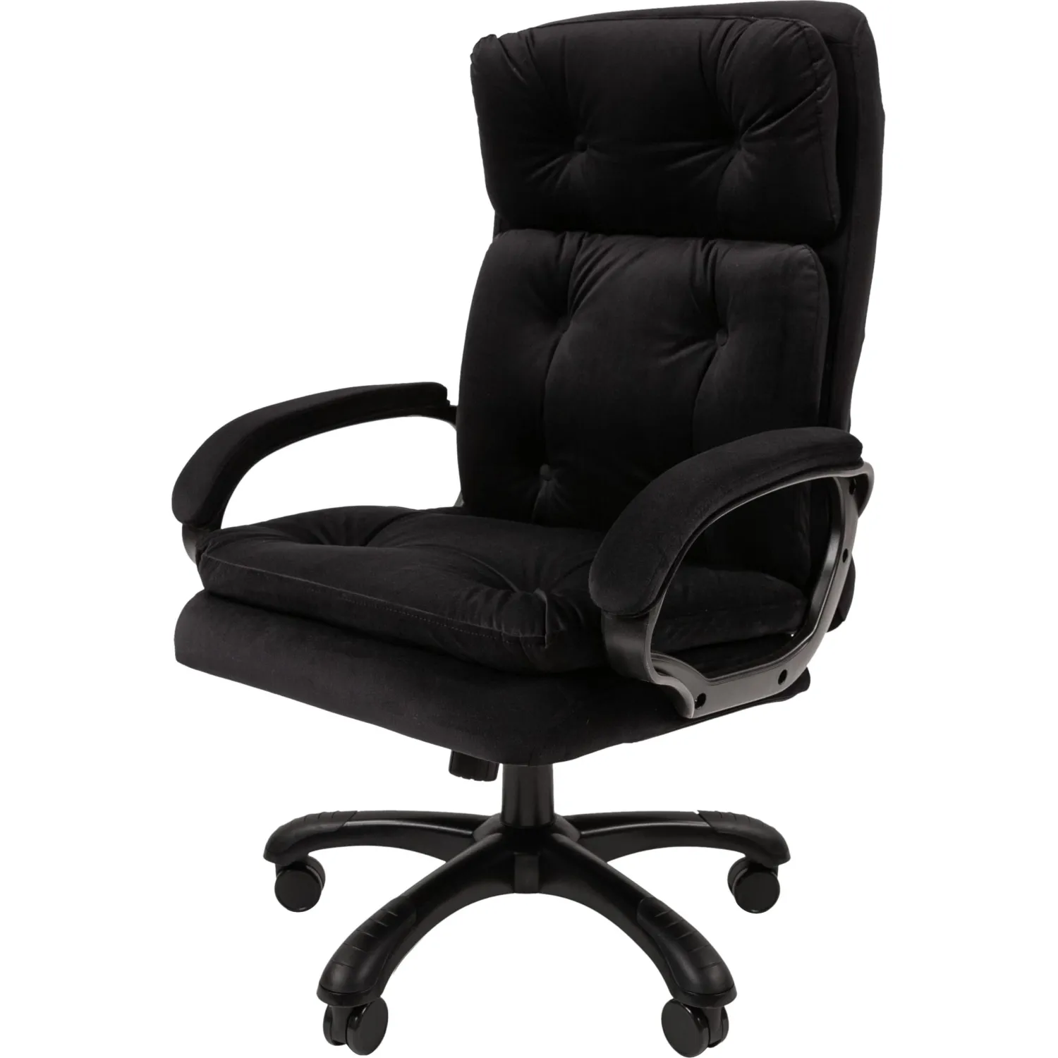 превью Кресло VT_Chairman 442 ткань R 015 черный пластик черный