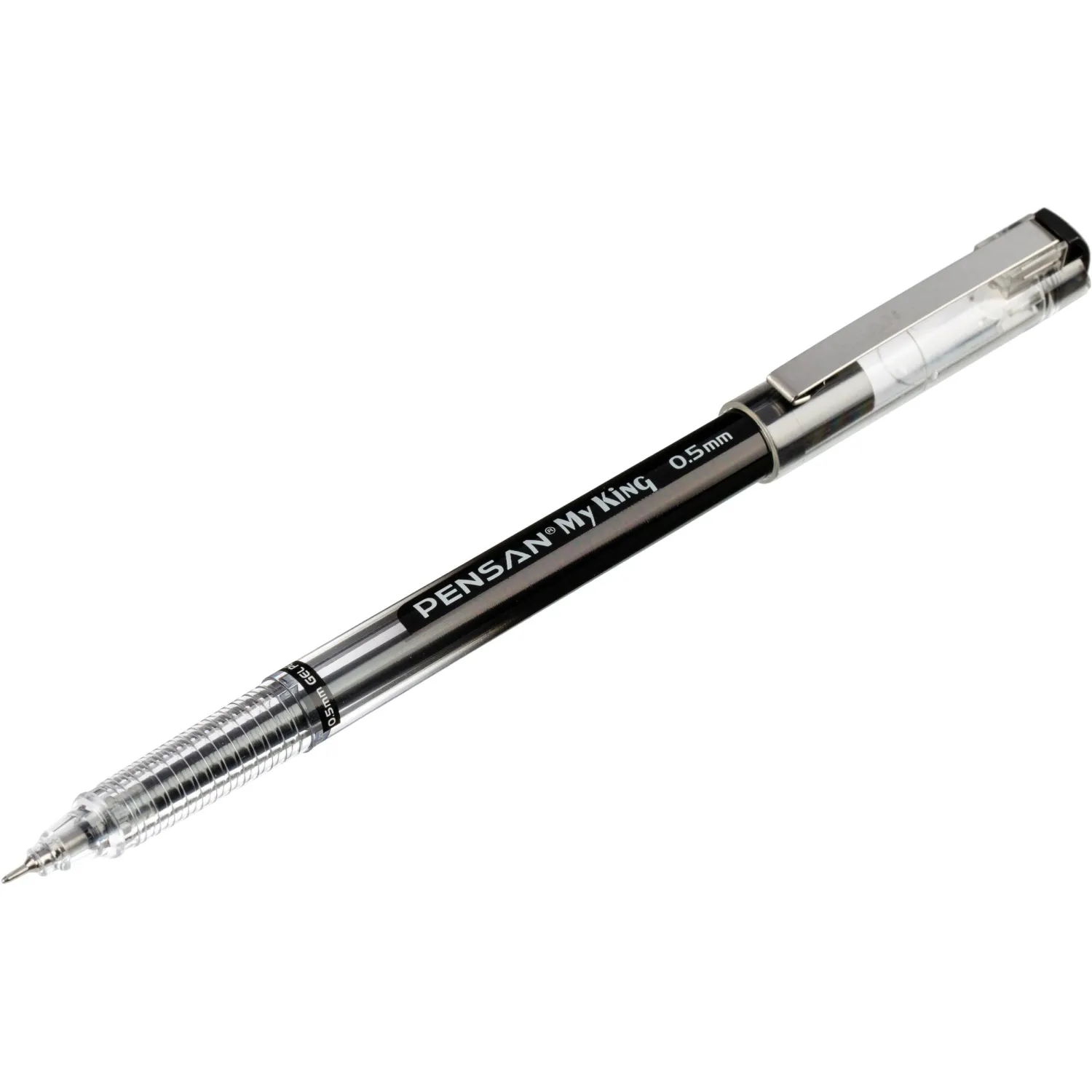 Ручка гелевая неавтомат. MY-KING GEL PEN METAL CLIP 0.5мм, черный