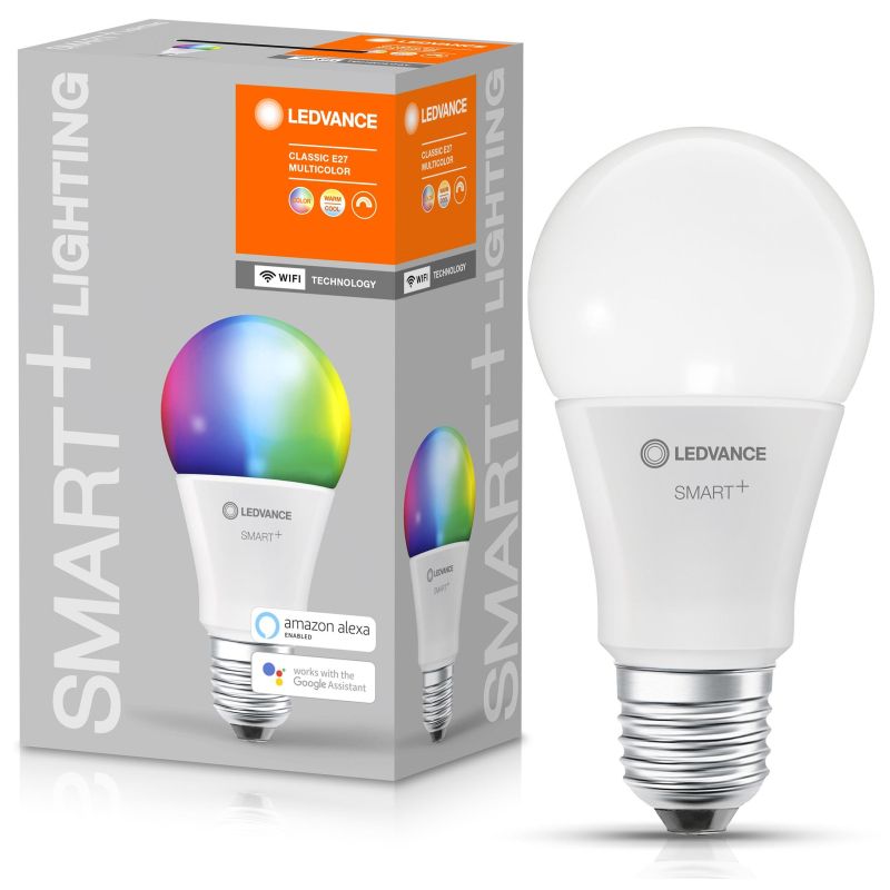 Лампа светодиодная LEDVANCE SMART 9W E27 2700-6500K RGBW 4058075485396