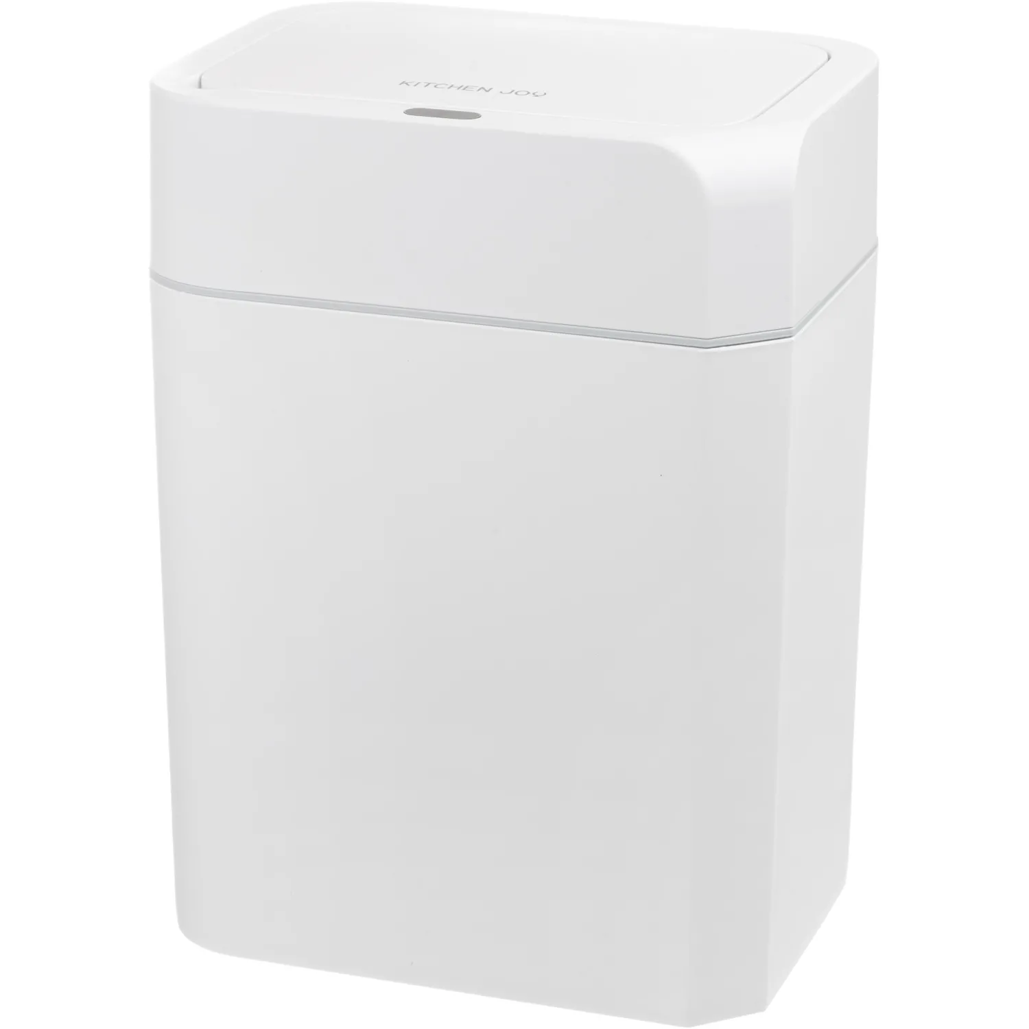 Ведро мусорное сенсорное Kitchen Joy 12 л пластик с крышкой белое (31.8x23.5x17.5 см)