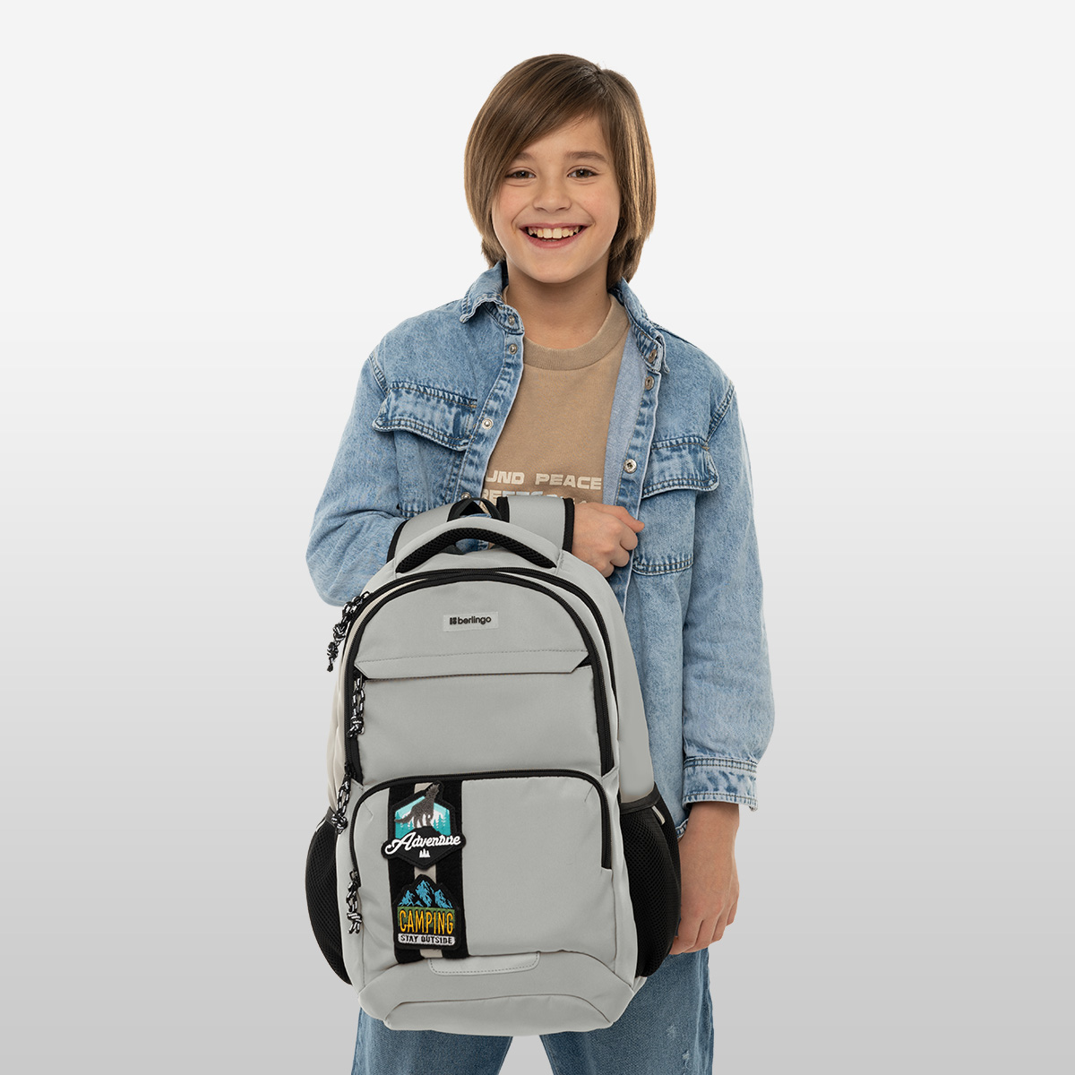 Рюкзак Berlingo ErgoSmart «Urban Pathway» 42×29×16см, 2 отделения, 4 кармана, эргономичная спинка