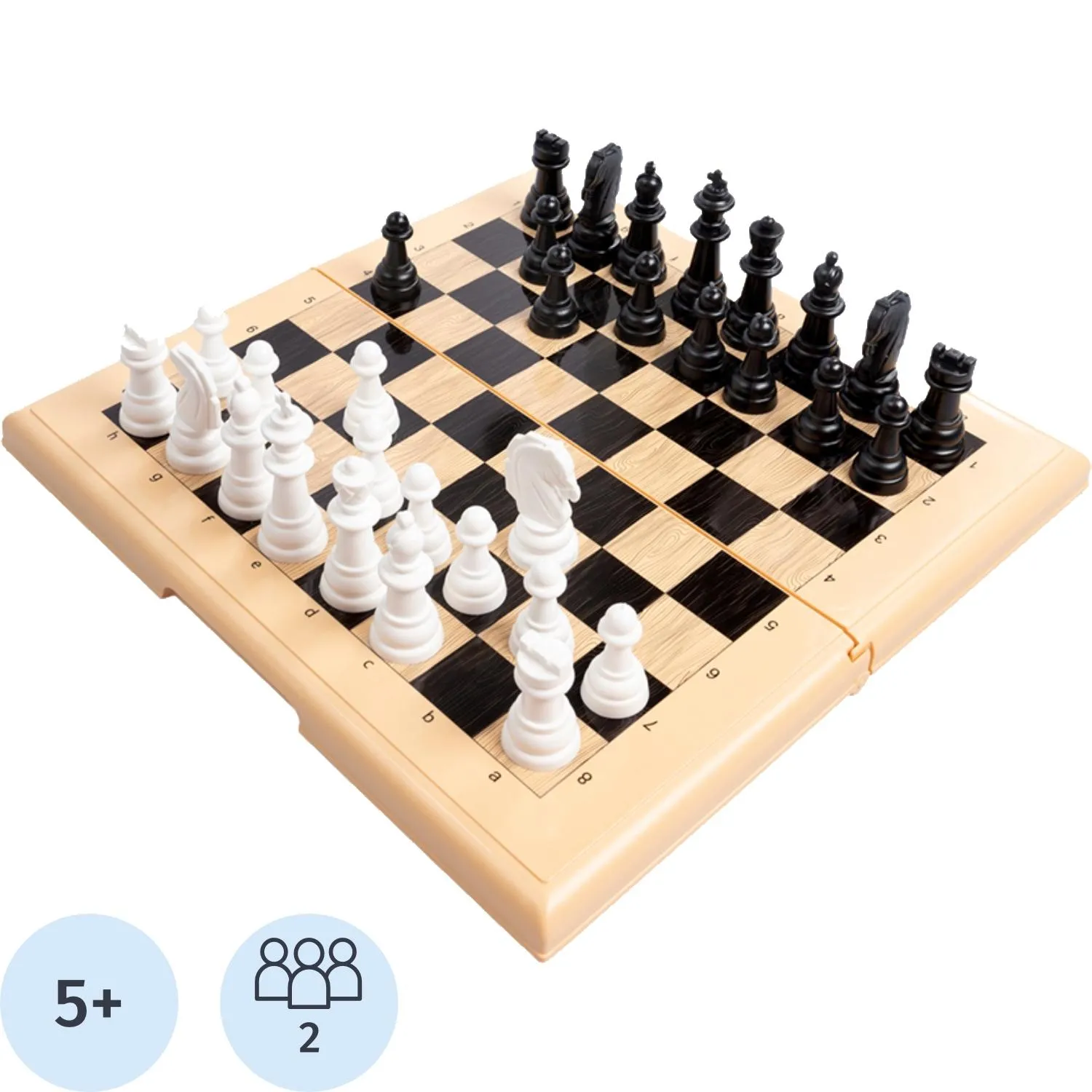 превью Настольная игра Шашки-Шахматы-Нарды (бол, беж), 03893