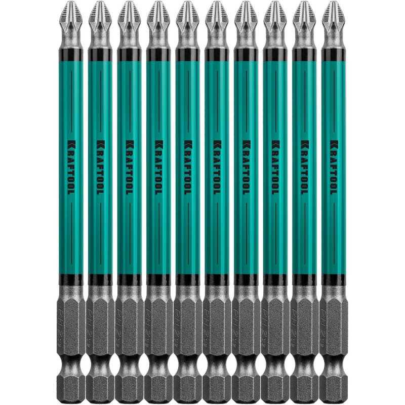 Бита KRAFTOOL Optimum Line PH2, 100 мм, тип E, 10 шт/уп (26122-2-100-10)