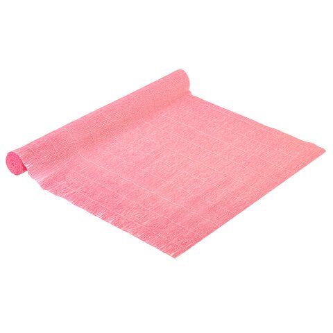 Бумага гофрированная (ИТАЛИЯ) 180 г/м2, светло-розовая (549), 50×250 см, BRAUBERG FLORE