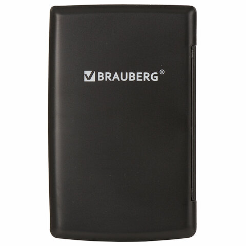 Калькулятор карманный BRAUBERG PK-865-BK (120×75 мм), 8 разрядов, двойное питание, ЧЕРНЫЙ