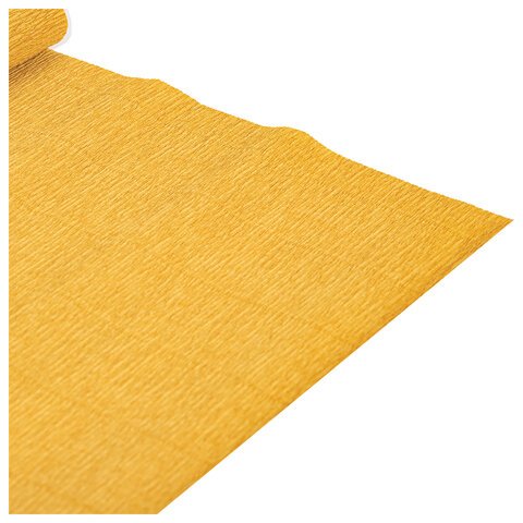 Бумага гофрированная (ИТАЛИЯ) 140 г/м2, светло-оранжевая (976), 50×250 см, BRAUBERG FLORE