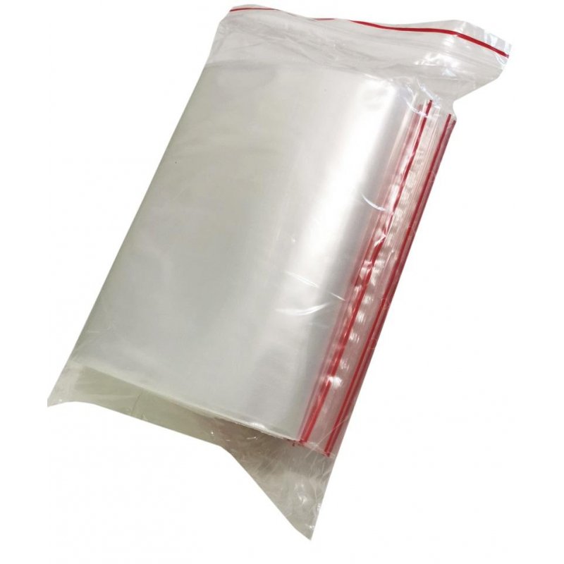 Пакет с замком Zip-Lock с европодвесом 20×30 см 60 мкм (100 штук в упаковке)