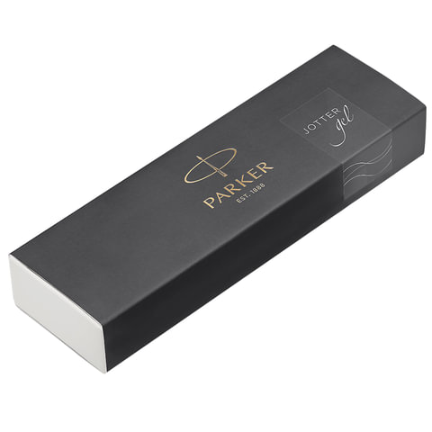 Ручка гелевая PARKER «Jotter Stainless Steel CT», корпус серебристый, детали из нержавеющей стали, черная