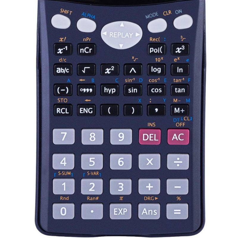 Калькулятор научный Deli E1705.10р.,2 стр, пит. от бат.,240 фун,157×77мм, черн