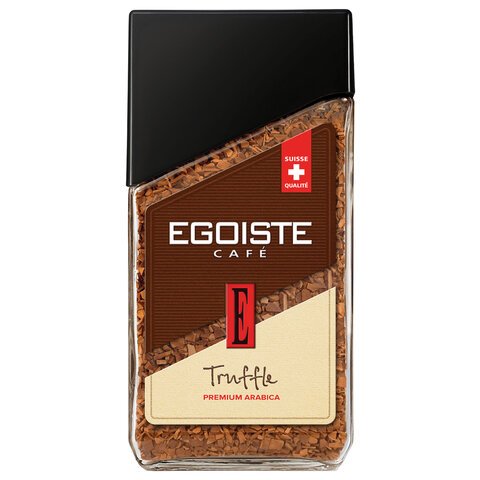 Кофе растворимый EGOISTE «Truffle», ШВЕЙЦАРИЯ, 95 г, стеклянная банка