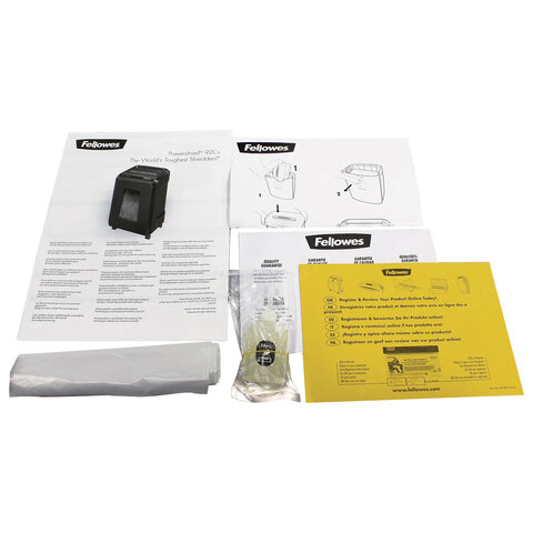 Уничтожитель документов Fellowes Powershred 92Cs 4-уровень секретности объем корзины 25 л