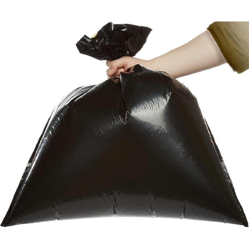 Мешки для мусора ПВД 35л 25мкм 10шт/рул черн50×58см, Стандарт, с завязк