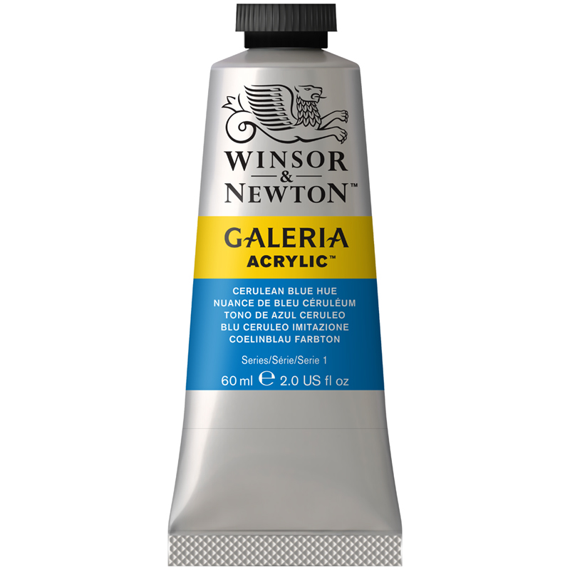 превью Краска акриловая художественная Winsor&Newton «Galeria», 60мл, туба, лазурь