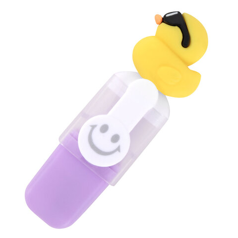 Набор текстовыделителей с топперами 6 ЦВЕТОВ ПАСТЕЛЬ, «КРУТЫЕ УТЯТА», линия 1-4 мм, FUNSTER (ФАНСТЕР)