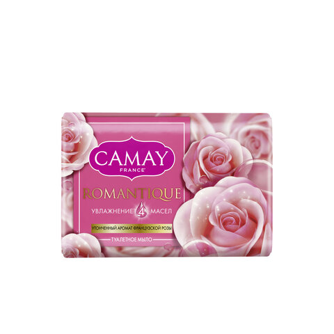 Мыло туалетное 85гр CAMAY «Французкая роза»ш/к 23605