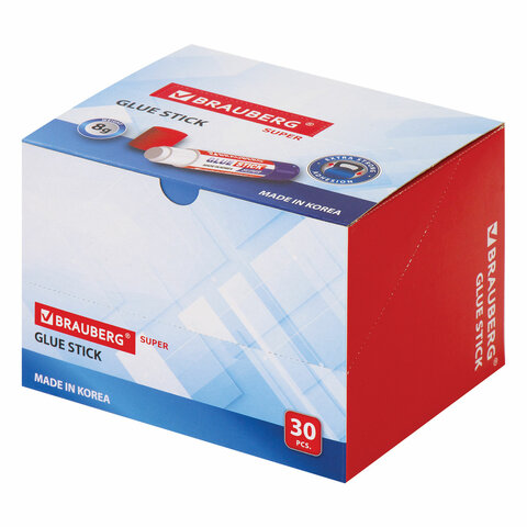 Клей-карандаш BRAUBERG SUPER, 8 г, ЮЖНАЯ КОРЕЯ