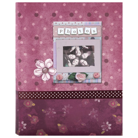 Фотоальбом BRAUBERG на 200 фотографий 10?15 см, индивидуальный бокс, твердая обложка, друзья