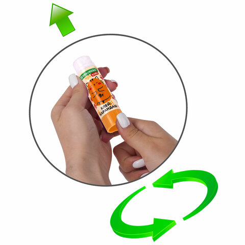 Клей-карандаш «Лапки» Cat Paw, 9 г, фигурный колпачок, BRAUBERG KIDS