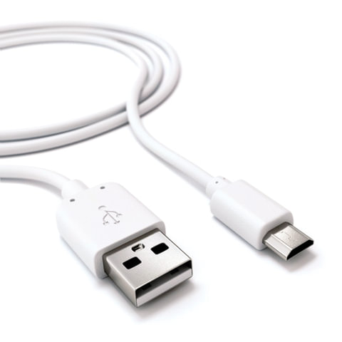 Зарядное устройство сетевое (220 В) RED LINE NT-2A, кабель microUSB 1 м, 2 порта USB, выходной ток 2.1 А, белое