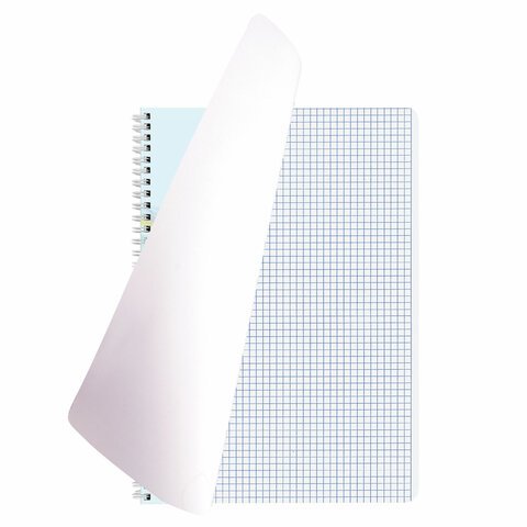 Тетрадь А4, 80 л., BRAUBERG, гребень, клетка, обложка картон, Discover