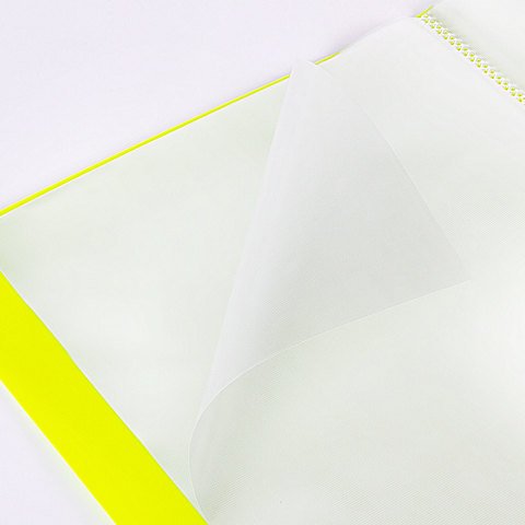 Папка 20 вкладышей BRAUBERG «Neon», 16 мм, неоновая желтая, 700 мкм