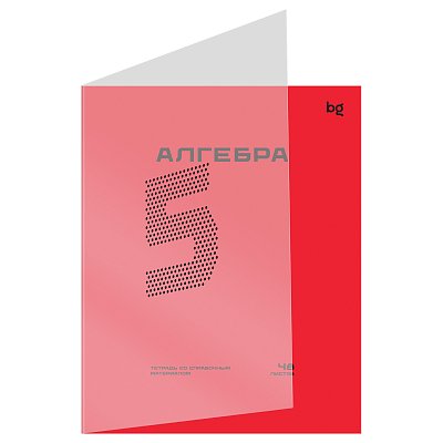 Тетрадь предметная 48л. BG «Перфокарта» - Алгебра, пластиковая обложка