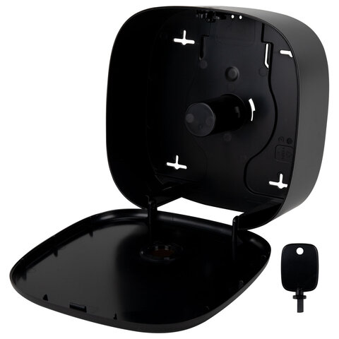 Диспенсер для туалетной бумаги LAIMA PROFESSIONAL PREMIUM BLACK (Система T2), малый, черный, ABS-пластик