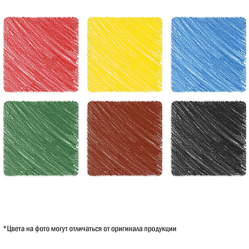 Карандаши цветные ArtSpace «Милые зверушки», 06цв., заточен., картон, европодвес