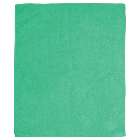 Тряпка для мытья пола ЛАЙМА плотная микрофибра, 50×60 см, зеленая