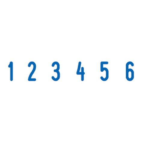 Нумератор 6-разрядный, оттиск 25×4 мм, синий, TRODAT 4846, корпус черный