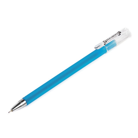 Ручка шариковая масляная BRAUBERG «FRUITY ST», СИНЯЯ, корпус soft touch, узел 0.7 мм, линия письма 0.35 мм