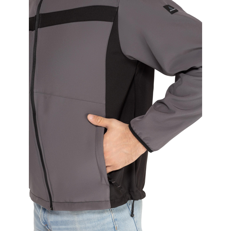 Куртка муж демисезонная софтшел LULEA cер/черн р.3XL(арт. LULE2GR3X)