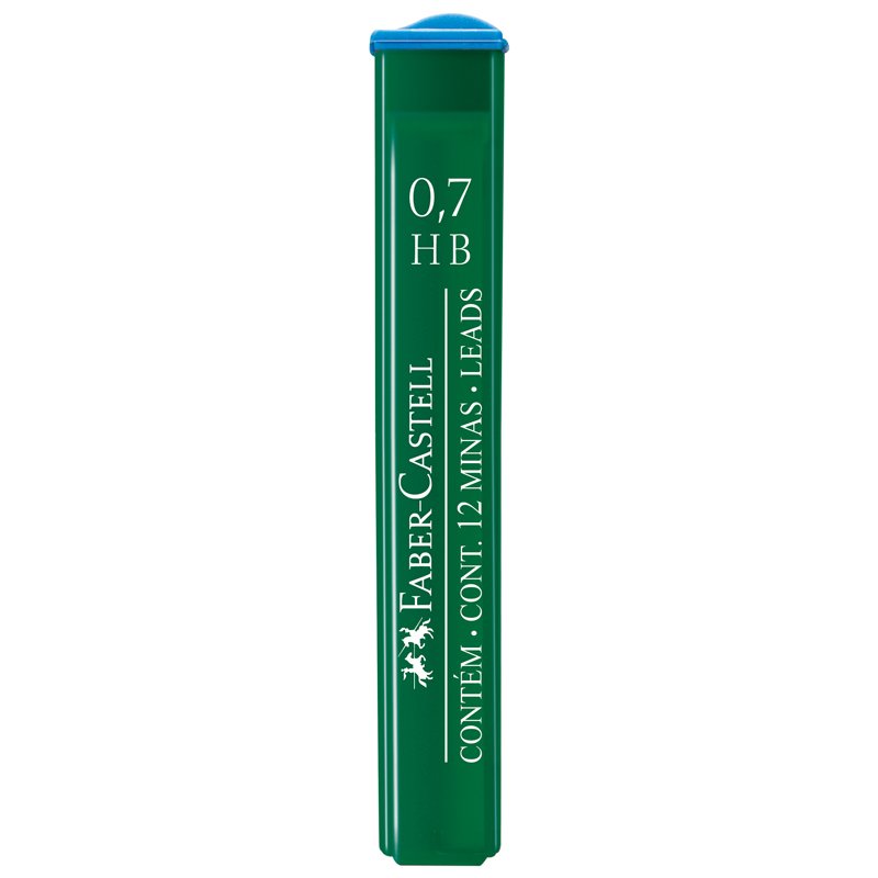 Грифели запасные FABER-CASTELL, КОМПЛЕКТ 12 шт., HB, 0.7 мм