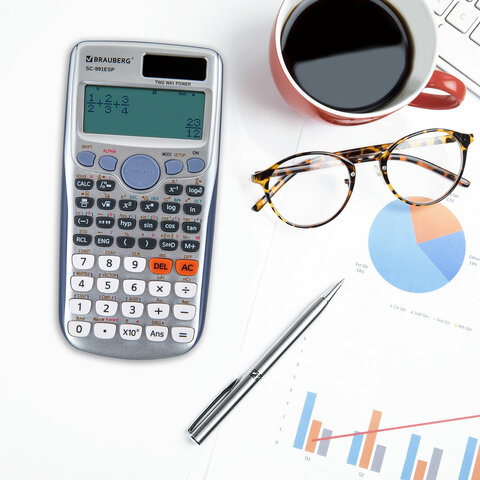 Калькулятор инженерный BRAUBERG SC-991ESP (165×84 мм)417 функций10+2 разрядовдвойное питание271725