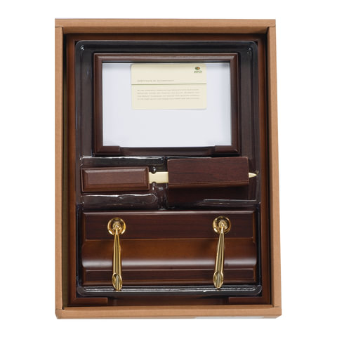 Набор настольный BESTAR «Neptun» из дерева, 5 предметов, цвет «орех»