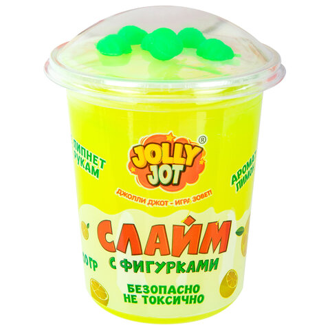 Слайм с фигурками, вкусняшки, 200 г, НАБОР 6 шт., JOLLY JOT (ДЖОЛЛИ ДЖОТ)