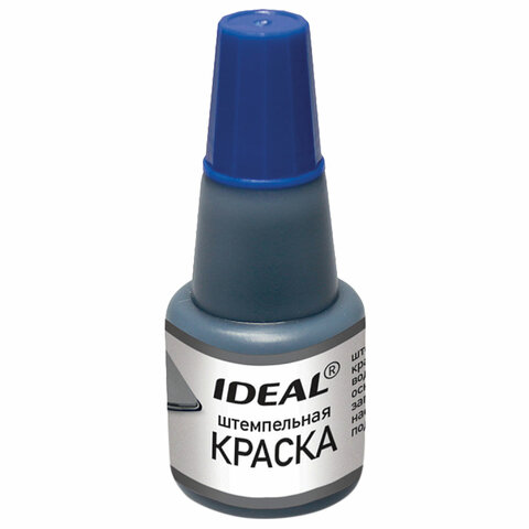 превью Краска штемпельная TRODAT IDEAL синяя 24 мл, на водной основе, 7711с