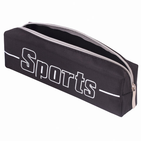Пенал BRAUBERG1 отделениеполиэстер«Sport»черный19×4х6 см270267