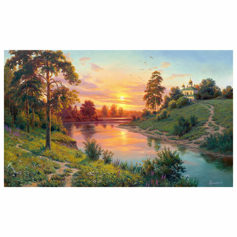Картина стразами (алмазная мозаика), 30×40 см, ОСТРОВ СОКРОВИЩ «Тишина», без подрамника