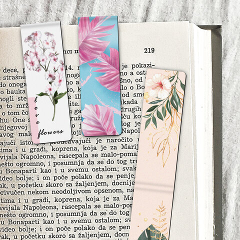 Закладки для книг МАГНИТНЫЕ, «GRADIENT», набор 12 шт., 60×20 мм, BRAUBERG
