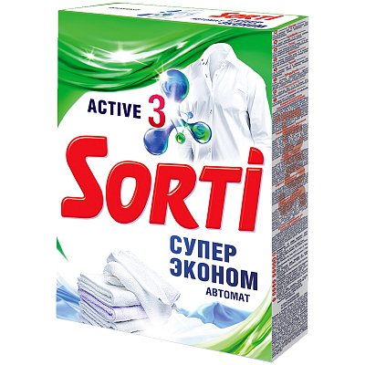 Порошок для машинной стирки Sorti «Супер Эконом», 350г