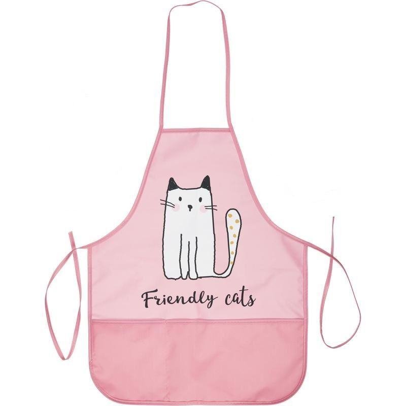 Фартук для труда №1 School Friendly cats карман, нарукав.,490×390мм, ФН 61-1