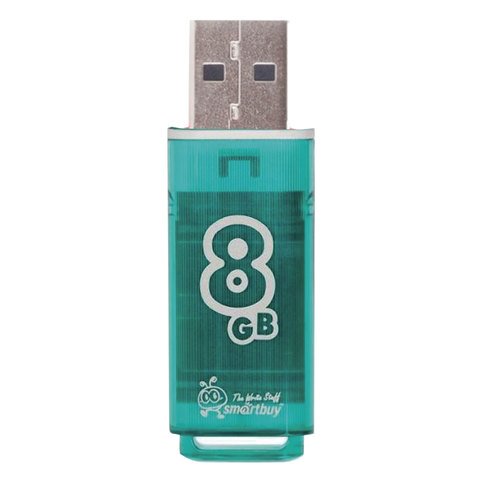 Флеш-память SmartBuy Glossy series 8Gb USB 2.0 зеленая