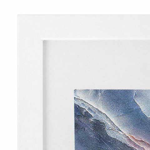 Рамка 21×30 см небьющаяся, КОМПЛЕКТ 4 шт., багет 16 мм, МДФ, BRAUBERG «Basic», белая
